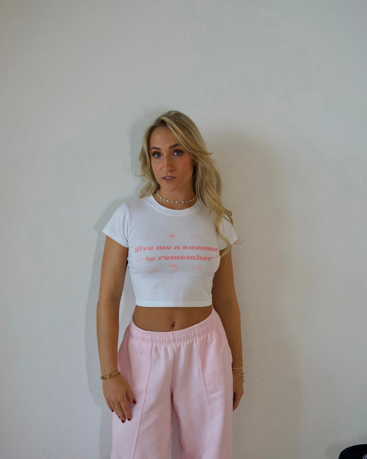 Crop Top "Give me a summer to remember"